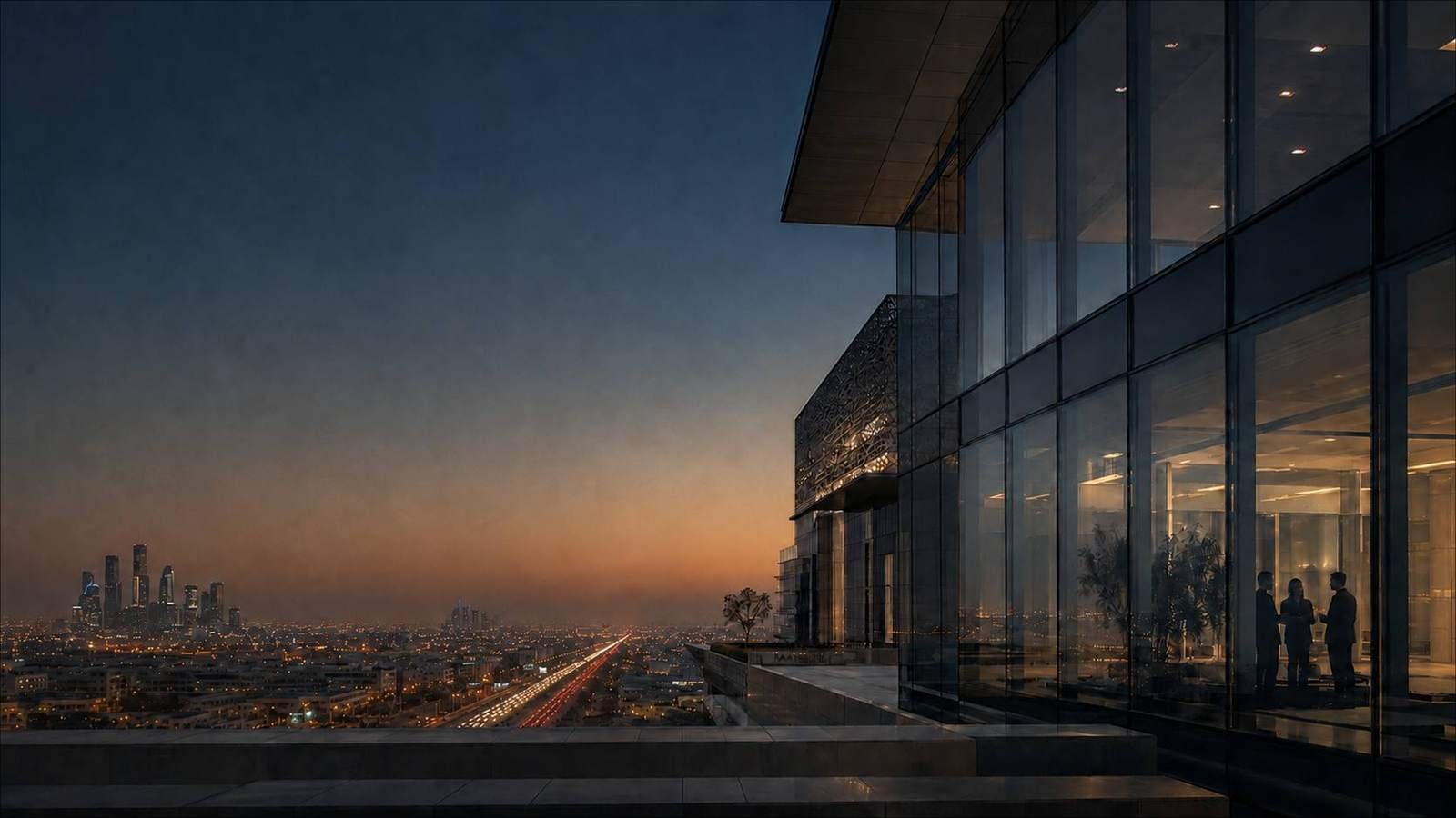 Riyadh city and business district